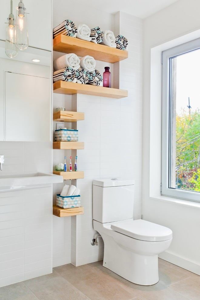 Маленькая ванная: 40 простых идей для хранения мелочёвки — irhidey.ru